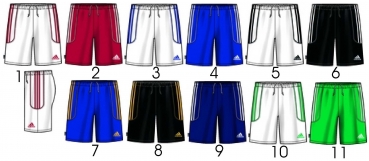 Adidas Squadra II Short in 11 Farben mit Innenslip M-XXL