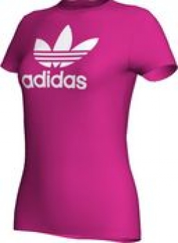 Adidas Trefoil Tee Damen bloom/running white