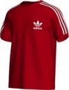 Adidas 3-Stripes Trefoil Tee Herren light scarlet/white