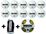 DERBYSTAR 11er Ballpaket Brilliant TT + Brilliant Matchball+Ballsack