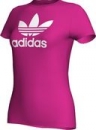 Adidas Trefoil Tee Damen bloom/running white