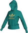 Adidas Trefoil Hoodie Damen aero reef/metallic gold