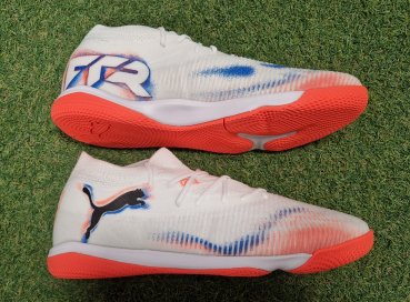 Puma Future 8 Match IT MID Jr. Hallenschuhe white/black/glowing red