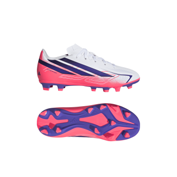 Adidas Fußballschuhe F50 Hyperfast Club FG/MG J weiß/viosol/tursol