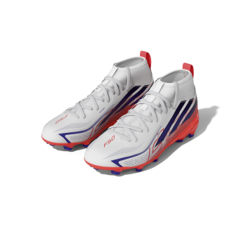 Preview: Adidas Fußballschuhe F50 League FG J MID White/viosol/tursol
