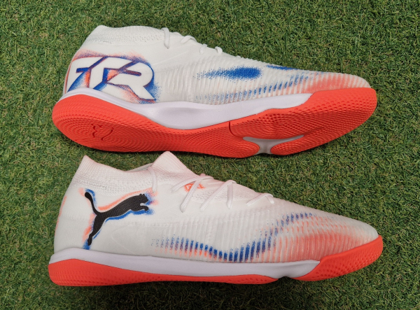 Puma Future 8 Match IT MID Jr. Hallenschuhe white/black/glowing red