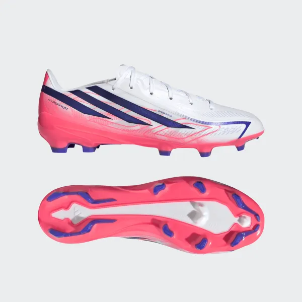 Adidas Fußballschuhe F50 League FG White/viosol/tursol
