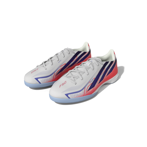 Adidas Fußballschuhe F50 League Indoor White/viosol/tursol