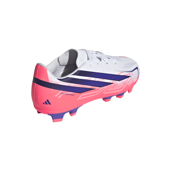 Adidas Fußballschuhe F50 Hyperfast Club FG/MG J weiß/viosol/tursol