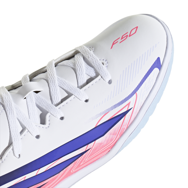 Adidas Fußballschuhe F50 Hyperfast IND J weiß/viosol/tursol